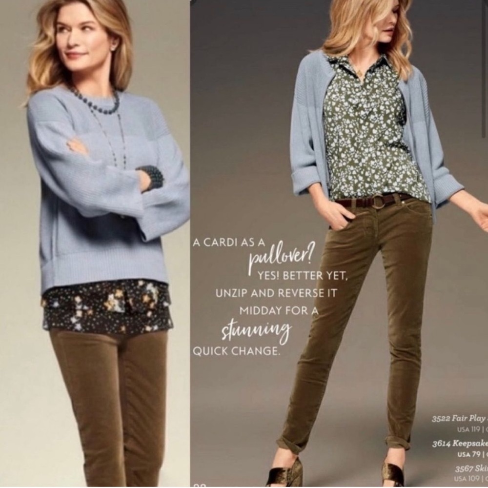 CAbi Fairplay Reversible Cardigan